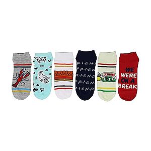 Friends Socks -  Womens Novelty Low-Cut Socks | 5 Pairs | Size 4-10 FRI3012