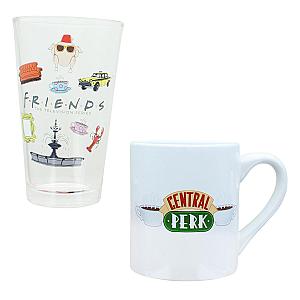 Friends Mugs -  Pint Glass and 14 Ounce Ceramic Mug Set FRI3012