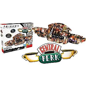 Friends Puzzles - Friends Central Perk &amp; Collage 2 Sided Die Cut Jigsaw Puzzle FRI3012