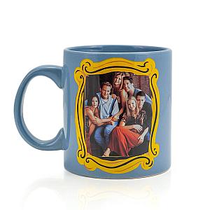 Friends Mugs - Friends Blue Coffee Mug | Friends Group In Monica's Frame FRI3012