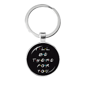 Friends Keychains - I Will Be There For You 25mm Glass Cabochon Keychain FRI3012