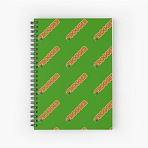 Frogger Logo and Frog Spiral Notebook