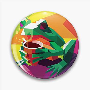 frogger the coffee lover Pin