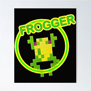 8 Bit Frogger Poster