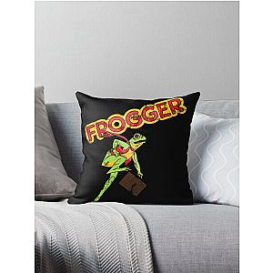 Frogger Vintage Style Throw Pillow