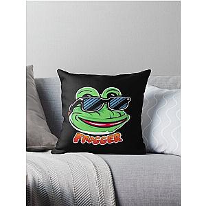 Mr. Frogger Throw Pillow