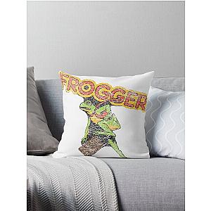 Frogger Businessman Throw Pillow