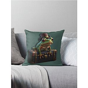 Fancy Frogger Chest Throw Pillow