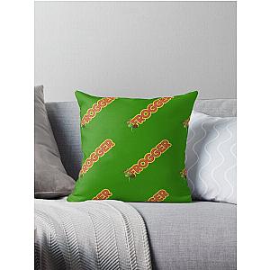 Frogger Logo and Frog Throw Pillow