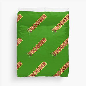 Frogger Logo and Frog Duvet Cover