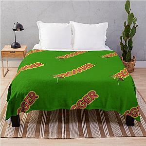 Frogger Logo and Frog Throw Blanket