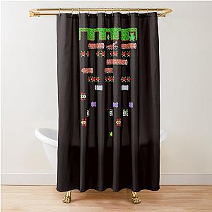 Frogger ARCADE Shower Curtain