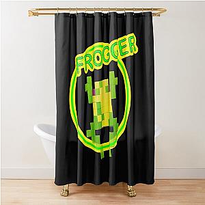 8 Bit Frogger Shower Curtain