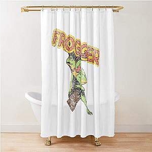 Frogger Businessman Shower Curtain