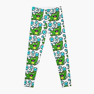 frogger your old friend is playing with bubbles Leggings