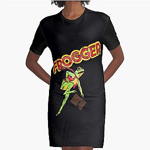 Frogger Vintage Style Graphic T-Shirt Dress