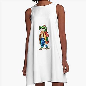 frogger the hipster A-Line Dress