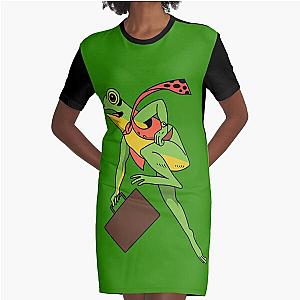 The Frogger Frog Graphic T-Shirt Dress