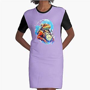 Sergeant Frogger - Time Guardians In Space Graphic T-Shirt Dress