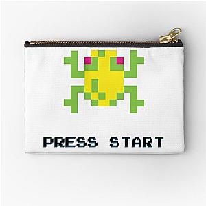 FROGGER RETRO PRESS START ARCADE TSHIRT Zipper Pouch