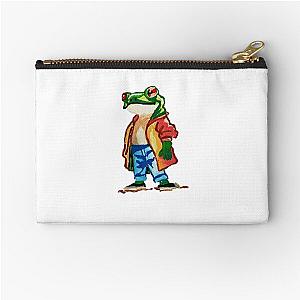 frogger the hipster Zipper Pouch