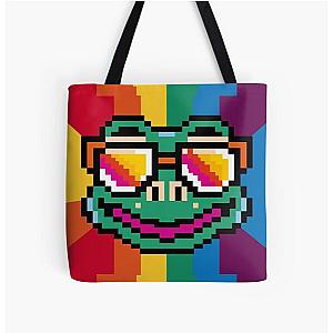 Mr. Frogger All Over Print Tote Bag