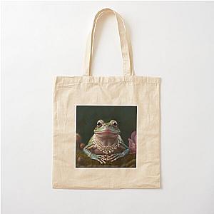 Fancy Frogger Queen Cotton Tote Bag