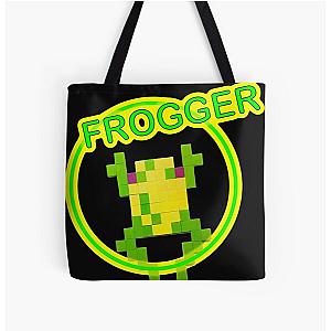 8 Bit Frogger All Over Print Tote Bag