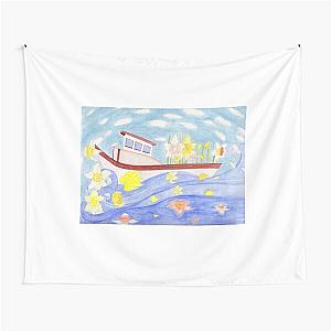 Small Ship on the Sea Tapestry