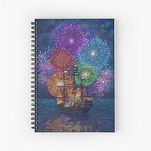 Calypso Birthday Fireworks Spiral Notebook