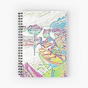 Galathi Fishing in the Mountains Spiral Notebook