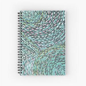 Light Spiral Merry-Go-Round (Faded Green) Spiral Notebook