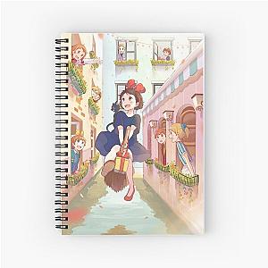 Kawaii Cute Art Girl Kiki's Flying Away Japan Film Spiral Notebook