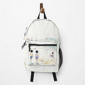 Children Playing at the Beach Backpack