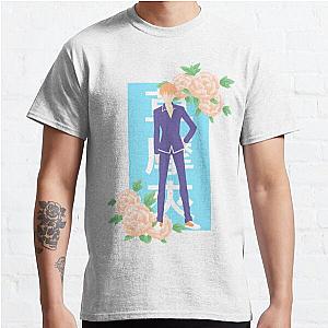 Fruits Basket T-Shirts - Kyo Sohma - Fruits basket floral kanji print  Classic T-Shirt RB0909