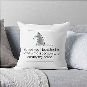 Fruits Basket Pillows - Shigure - &quot;Sometimes it feels like the whole world is conspiring to destroy my house&quot; Throw Pillow RB0909