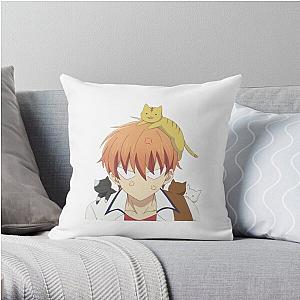 Fruits Basket Pillows - Fruits Basket Kyo with cats Throw Pillow RB0909