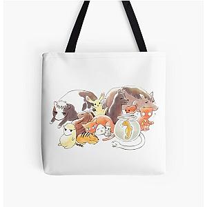 Fruits Basket Bags - Zodiac Animals + Rice ball All Over Print Tote Bag RB0909