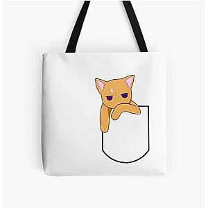 Fruits Basket Bags - Kyo the Pocket Cat All Over Print Tote Bag RB0909