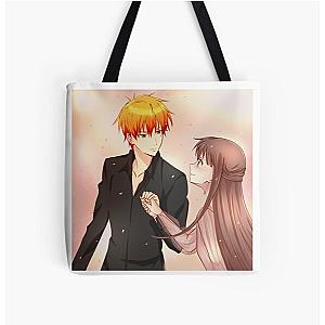 Fruits Basket Bags - Kyo and Tohru Fruits Basket All Over Print Tote Bag RB0909
