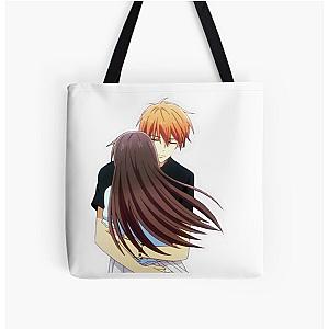 Fruits Basket Bags - Fruits Basket Kyo and Tohru Hug All Over Print Tote Bag RB0909