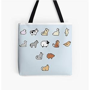 Fruits Basket Bags - Fruits Basket Animals Poster All Over Print Tote Bag RB0909