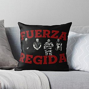 Fuerza Regida Fan Art: Celebrating Musical Unity Throw Pillow RB0609