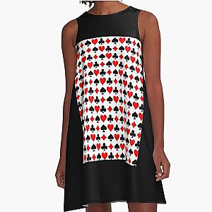JACKPOT Full House Spades A-Line Dress