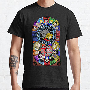 Fullmetal Alchemist T-Shirts - Fullmetal Alchemist Stained Glass Classic T-Shirt RB1312
