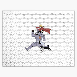 Fullmetal Alchemist Puzzles - Fullmetal alchemist cute elric brothers edward and alphonse runing Jigsaw Puzzle RB1312