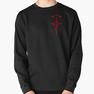 Fullmetal Alchemist Sweatshirts - Fullmetal Alchemist - Flamel Insignia (Red) Pullover Sweatshirt RB1312