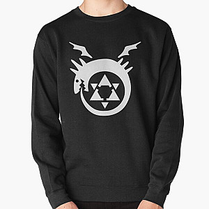 Fullmetal Alchemist Sweatshirts - FullMetal Alchemist Uroboro [white] Pullover Sweatshirt RB1312