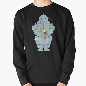 Fullmetal Alchemist Sweatshirts - Fullmetal Alchemist Edward awkward moment kitty   Pullover Sweatshirt RB1312