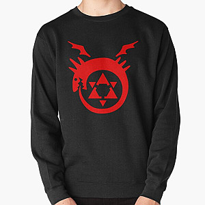 Fullmetal Alchemist Sweatshirts - FullMetal Alchemist Uroboro [red] Pullover Sweatshirt RB1312